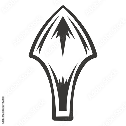 Photography Stylized spearhead illustration