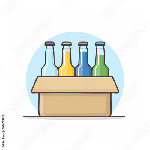 Flat design 3D perfume bottles on wooden shelf