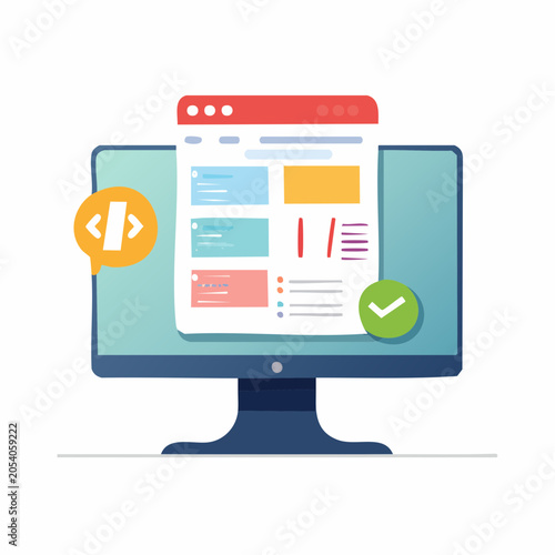 Web Development and Coding Concept