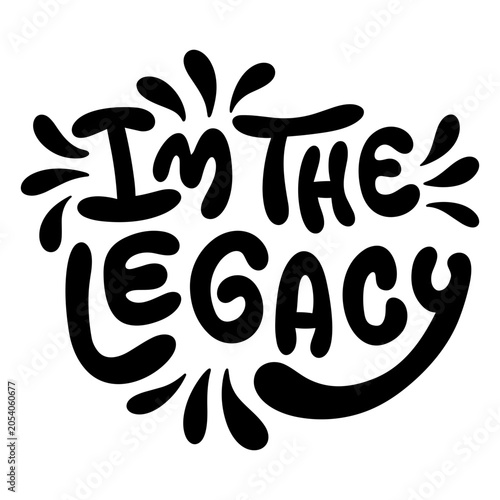 Slika na platnu Charming legacy quote design