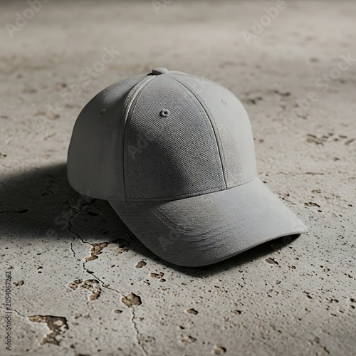 Single white helmet lying on sandy ground.