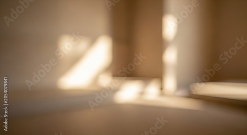 Abstract Light and Shadow Play on a Textured Wall.