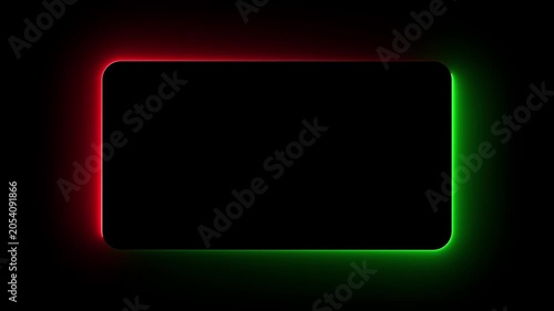Neon  rectangle light effect adds a dynamic and futuristic feel to the scene, making it perfect for use in multimedia productions, digital art projects, or as a creative visual effect.