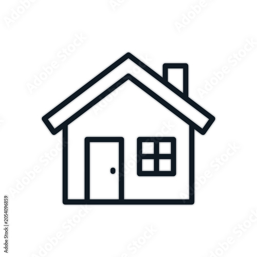 Simple House Icon Vector Illustration