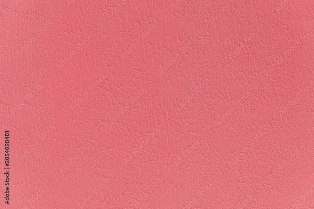Fototapeta premium Flat solid pink textured plaster wall surface providing a vibrant and empty backdrop. Minimalist modern design, abstract vibrant background, blank canvas, Valentine's Day.