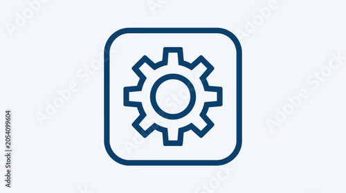 Photos Gear icon in square button.