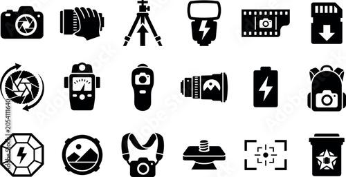 Obraz na plátne Professional Photography Equipment and Camera