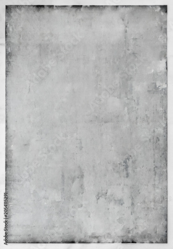 Photography mockup featuring a textured grey paper frame with distressed vintage edges and a blank central space for design or image insertion.