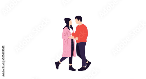 Tableau sur toile Loving couple sharing a heartfelt moment together