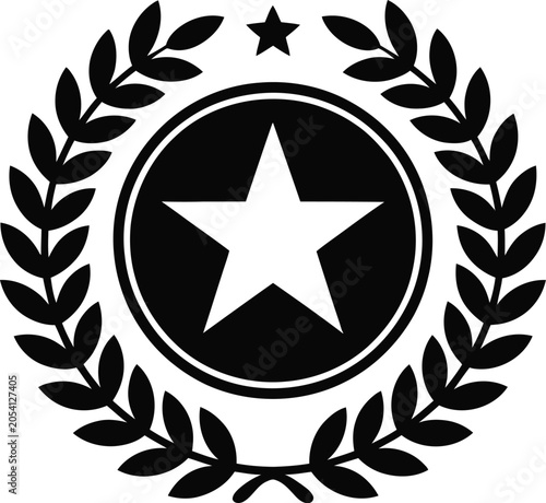 Military Medal with Star Icon