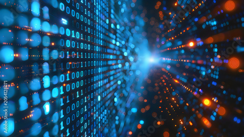 Big data analytics background featuring futuristic information systems digital transformation images