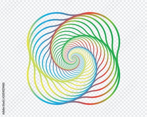 Modern Kaleidoscope Circle Pattern Background