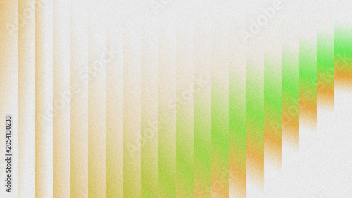 Foto Abstract textured background with vertical grainy color gradients shifting from warm golden beige to fresh lime green