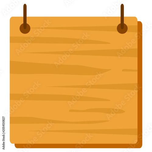 Wooden Board Sign Text Box