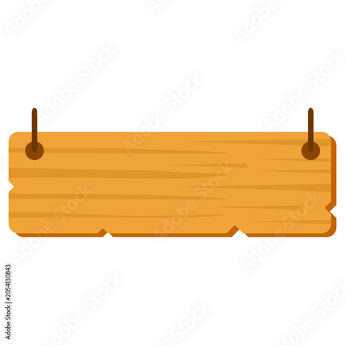 Wooden Board Sign Text Box