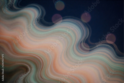 Abstract Waves of Colorful Light