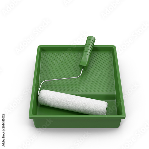 Green Paint Roller Tray Kit