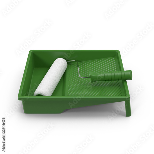 Green Paint Roller Tray Kit