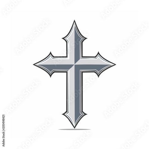 Blue crown icon flat design