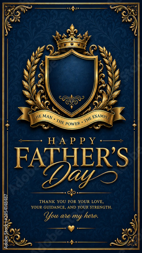 Luxury Father's Day Greeting Card 