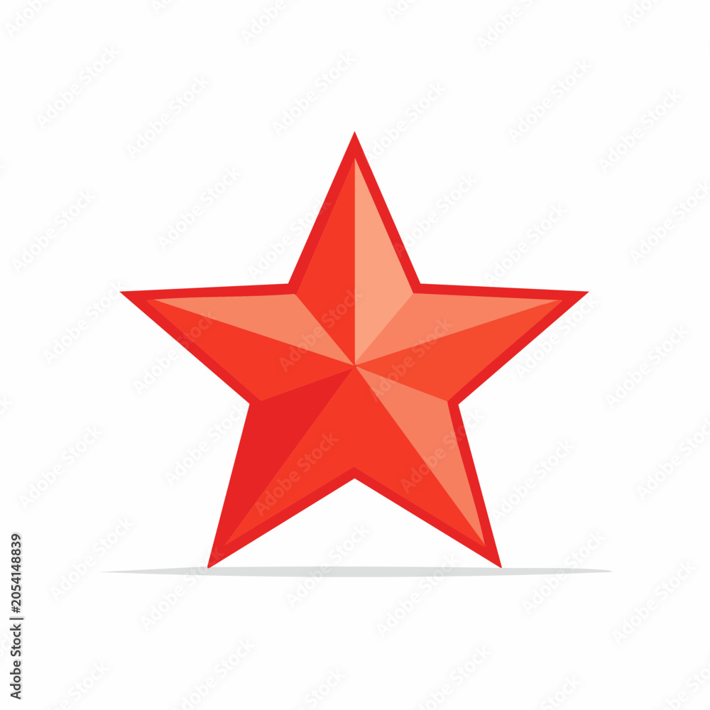 Obraz premium Red Star Icon