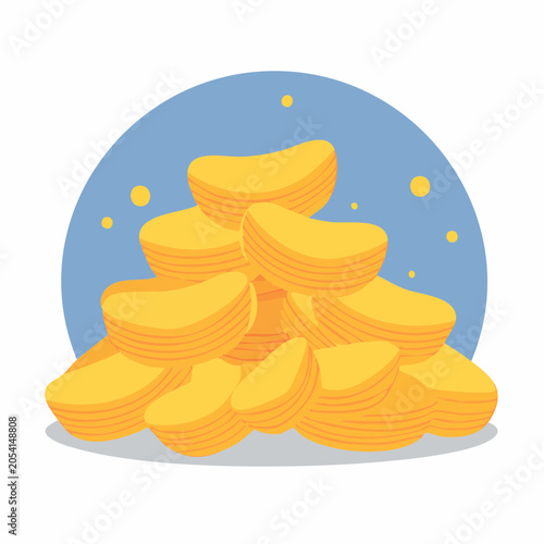 Pile of Potato Chips