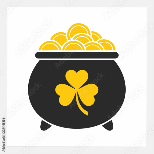 Pot of Gold with Shamrock