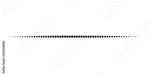 Fotografia Single horizontal thick black line centered on a plain white background for isol