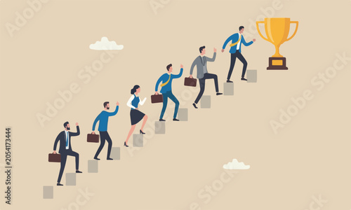 Canvas Print Business competition minimal shading