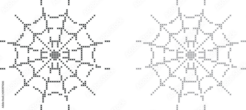 Obraz premium Black and gray geometric patterns
