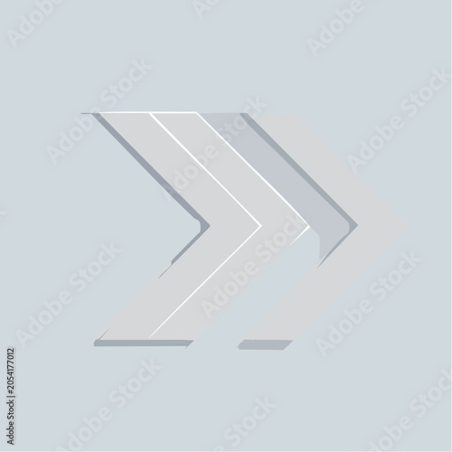 Three Arrows Pointing Right