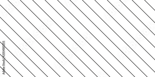 Fotografija Minimalist black and white horizontal lines pattern background