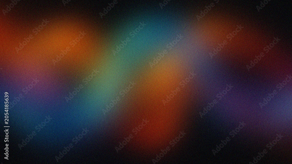 Obraz premium Abstract dark background with colorful grainy texture
