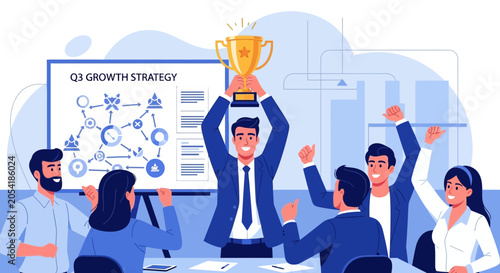 Celebrating Successful Q3 Growth Strategy Team Achievement