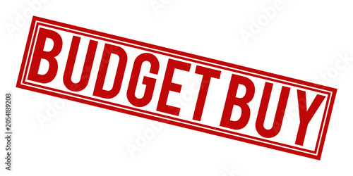 Budget Buy Stamp on Transparent Background