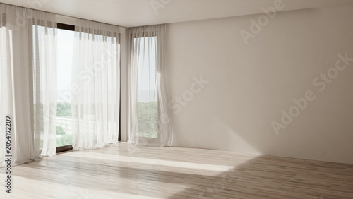 3D render, illustration Large Luxury modern living room interior,  brutalist architecture realistic lighting,  Graphic Overlay wide angle, contemporary furniture, clean lines, minimalist decor, elegan