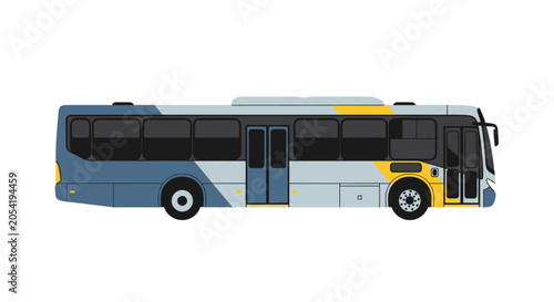 Photography Modern city bus illustration