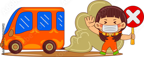 kids world environment day illustration