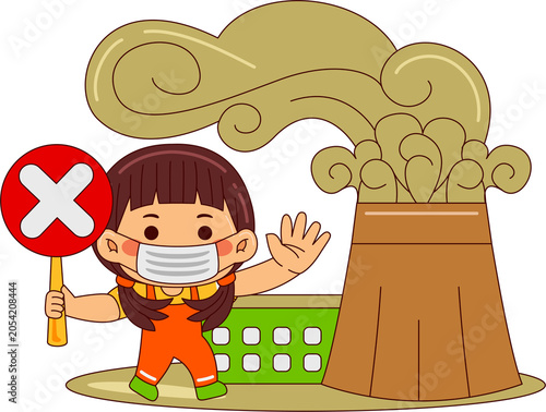 kids world environment day illustration