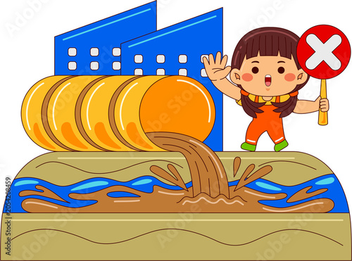 kids world environment day illustration