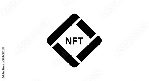 NFT Non Fungible Token Digital Art.