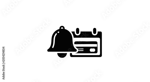 Notification Bell Icon Alarm Symbol.
