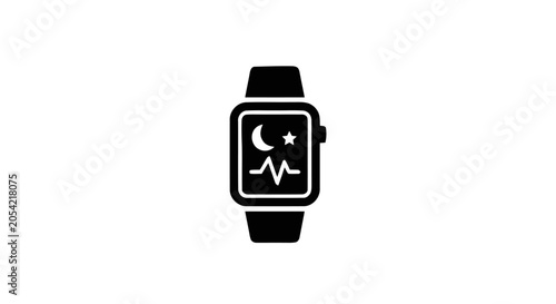 Smartwatch with heart rate display.
