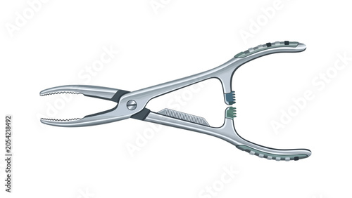 Bild auf Leinwand Surgical Bone Reduction Forceps Vector Illustration