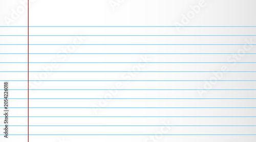 Bild auf Leinwand Blank white worksheet exercise book vector background