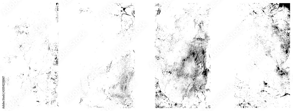 Obraz premium grunge ink splashes Texture bundle