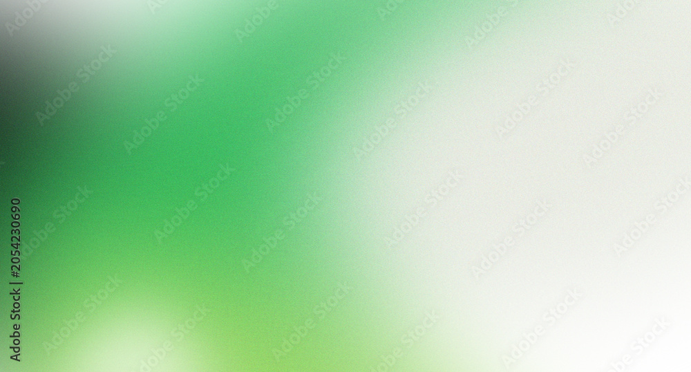 Obraz premium Clean Green grainy gradient background noise texture effect seamless colors teal abstract, Green gradient background
