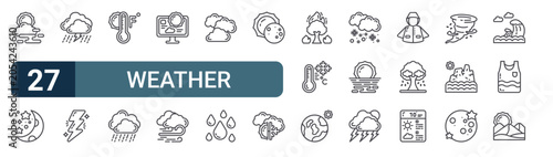 Foto 27 Weather line icons set