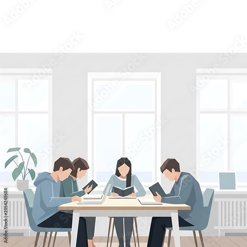 Business Meeting in Modern Office with Team Collaboration.