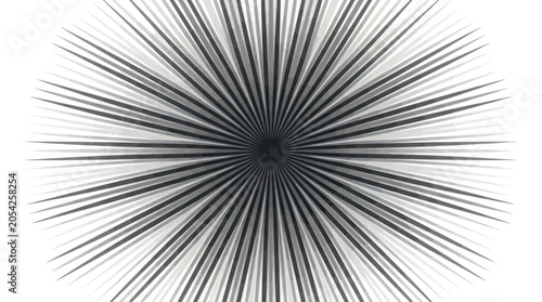 Fotografie Black and white burst of lines.